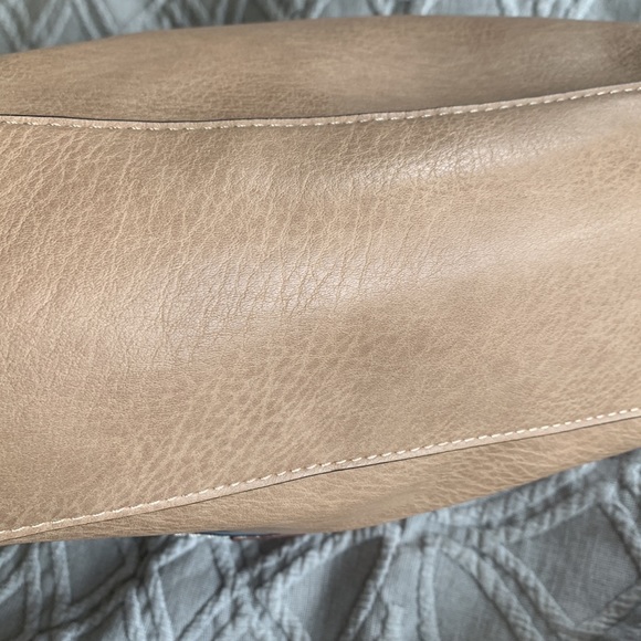 Treska brown and tan purse handbag satchel vegan leather - Picture 9 of 10